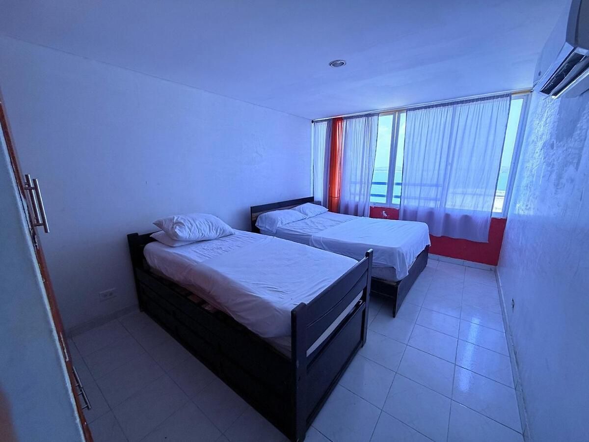 Apartamento Vista Al Mar-1hab-piscina-2 Min Playa-10 Min C Historico